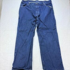 Full blue jeans mens 40X30 dark wash blue  Relaxed Fit Denim Cotton Blend